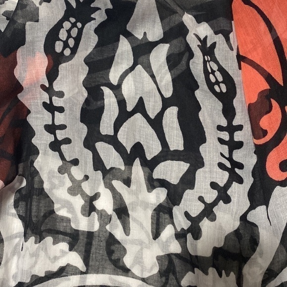 Zara Peach Orange Coral Black White Whimsical Bohemian Whimsigoth Cozy Warm Goth - Picture 16 of 16